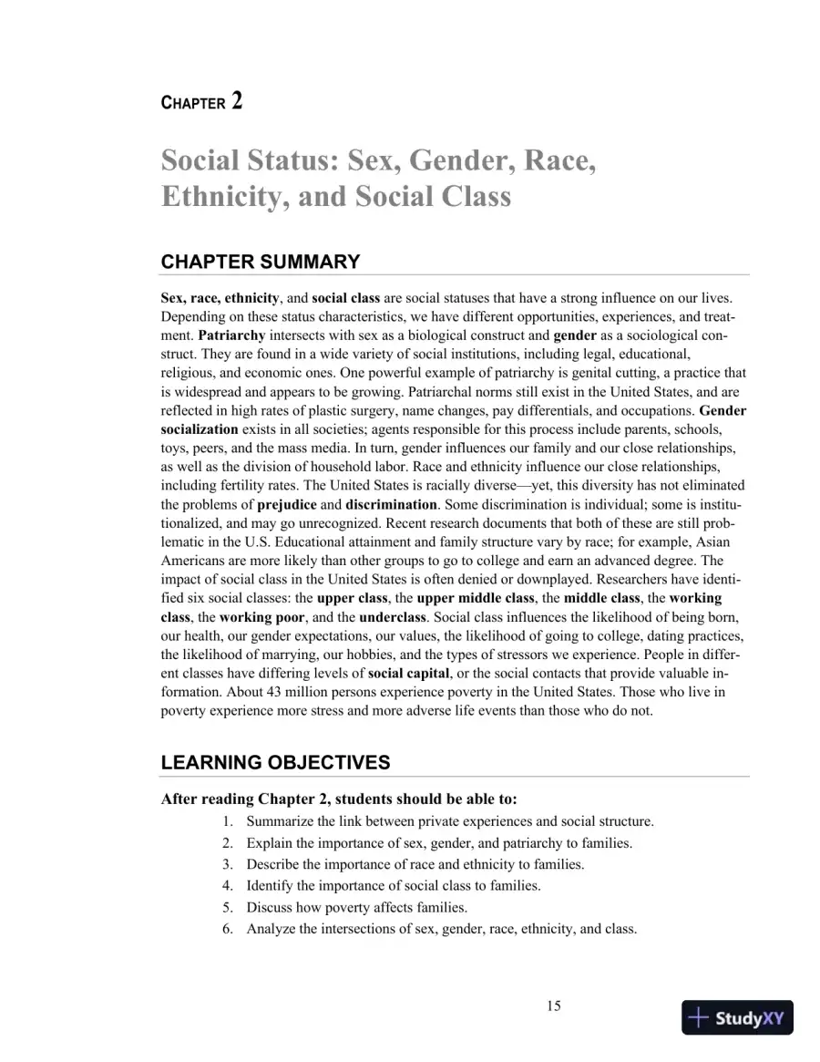Class Notes for Exploring Marriages and Families, 3rd Edition, page 18