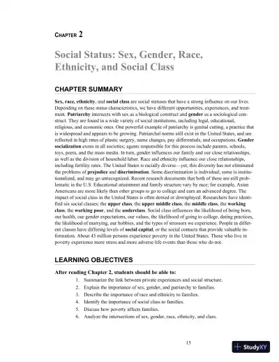 Class Notes for Exploring Marriages and Families, 3rd Edition - Page 18 preview image