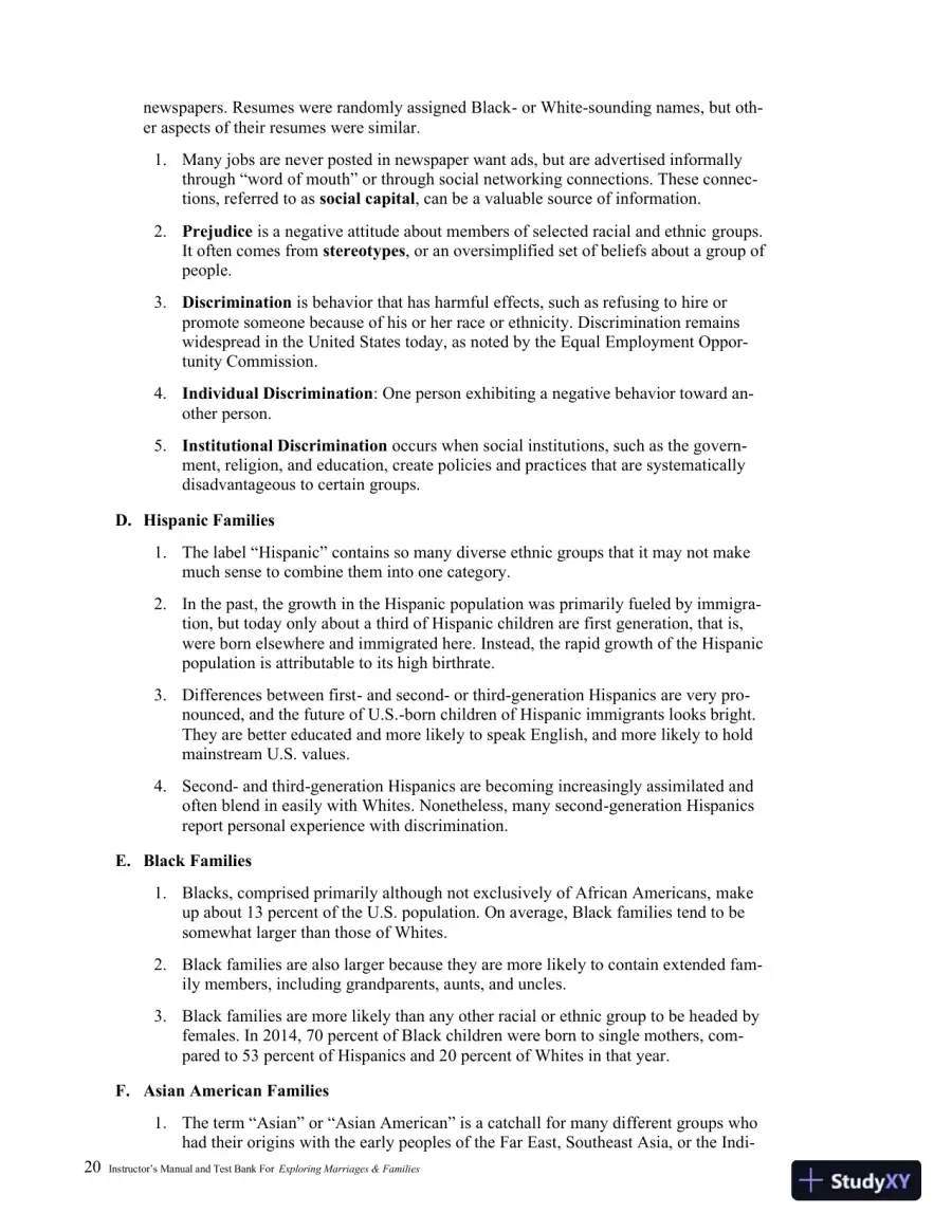 Class Notes for Exploring Marriages and Families, 3rd Edition, page 23
