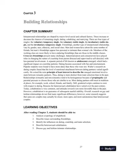 Class Notes for Exploring Marriages and Families, 3rd Edition - Page 30 preview image