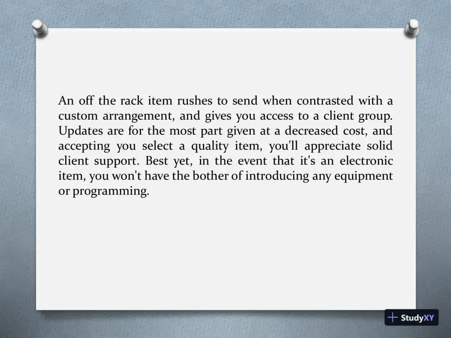 Bespoke Or Off-The-Shelf Software, page 3