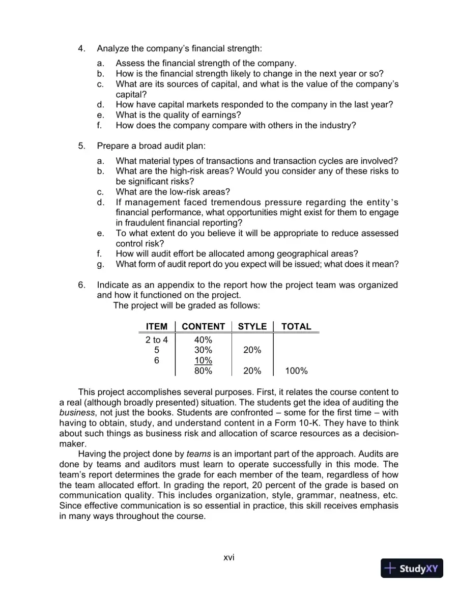 Lecture Notes for Auditing and Assurance Services, 17th Edition, page 19