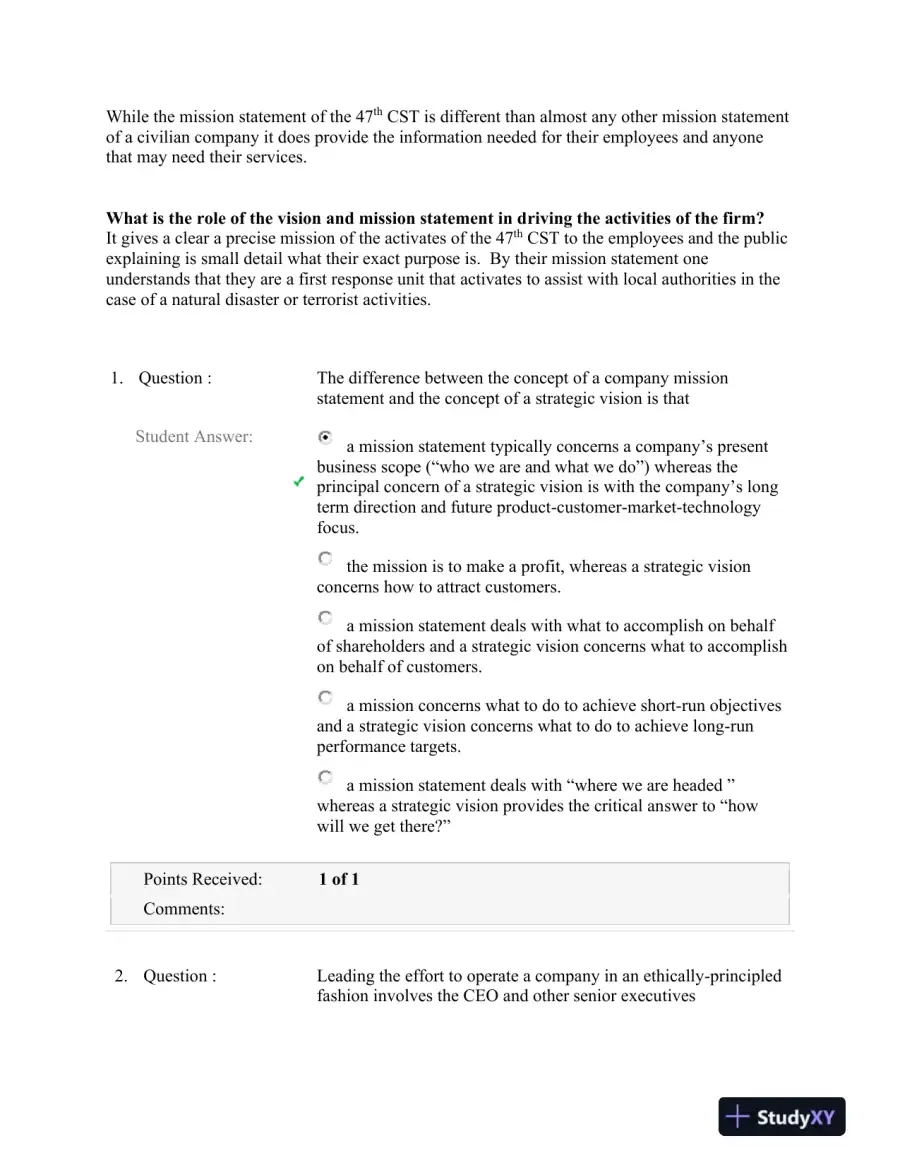 Strategic Management: Analyzing Company Evolution, Mission, and Vision Statements, page 3