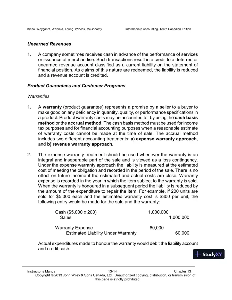 Intermediate Accounting, Volume 2, 10th Canadian Edition Lecture Notes, page 15