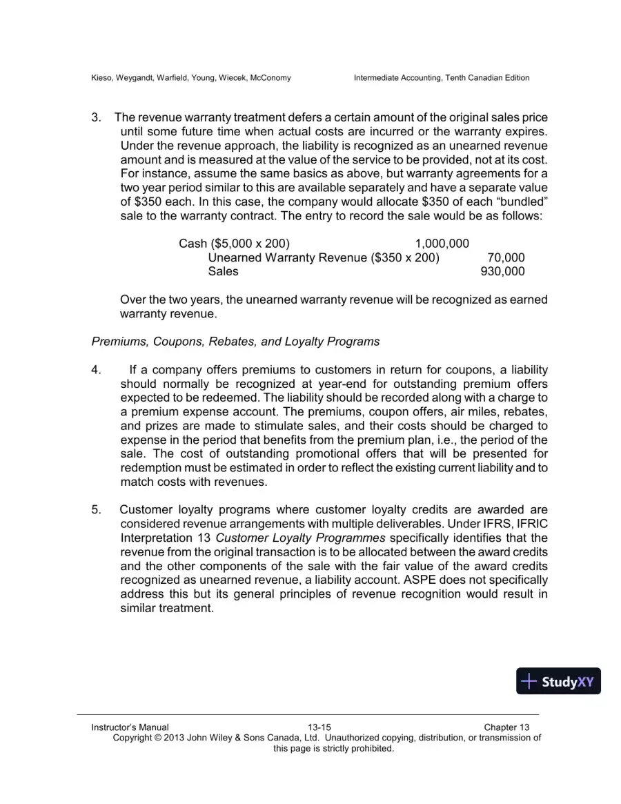 Intermediate Accounting, Volume 2, 10th Canadian Edition Lecture Notes, page 16
