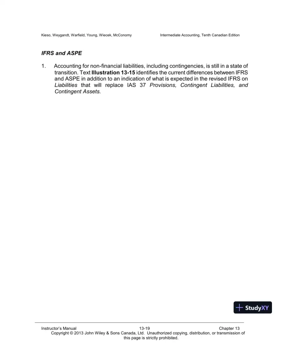 Intermediate Accounting, Volume 2, 10th Canadian Edition Lecture Notes, page 20