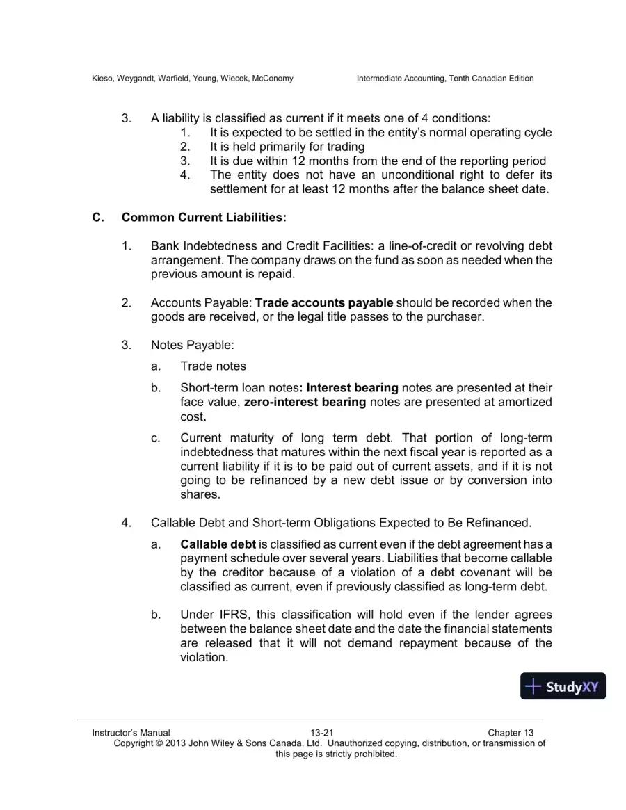 Intermediate Accounting, Volume 2, 10th Canadian Edition Lecture Notes, page 22