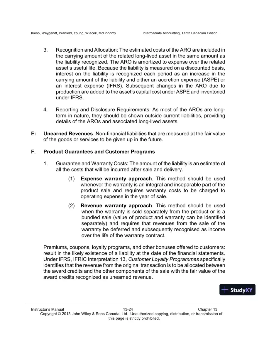 Intermediate Accounting, Volume 2, 10th Canadian Edition Lecture Notes, page 25