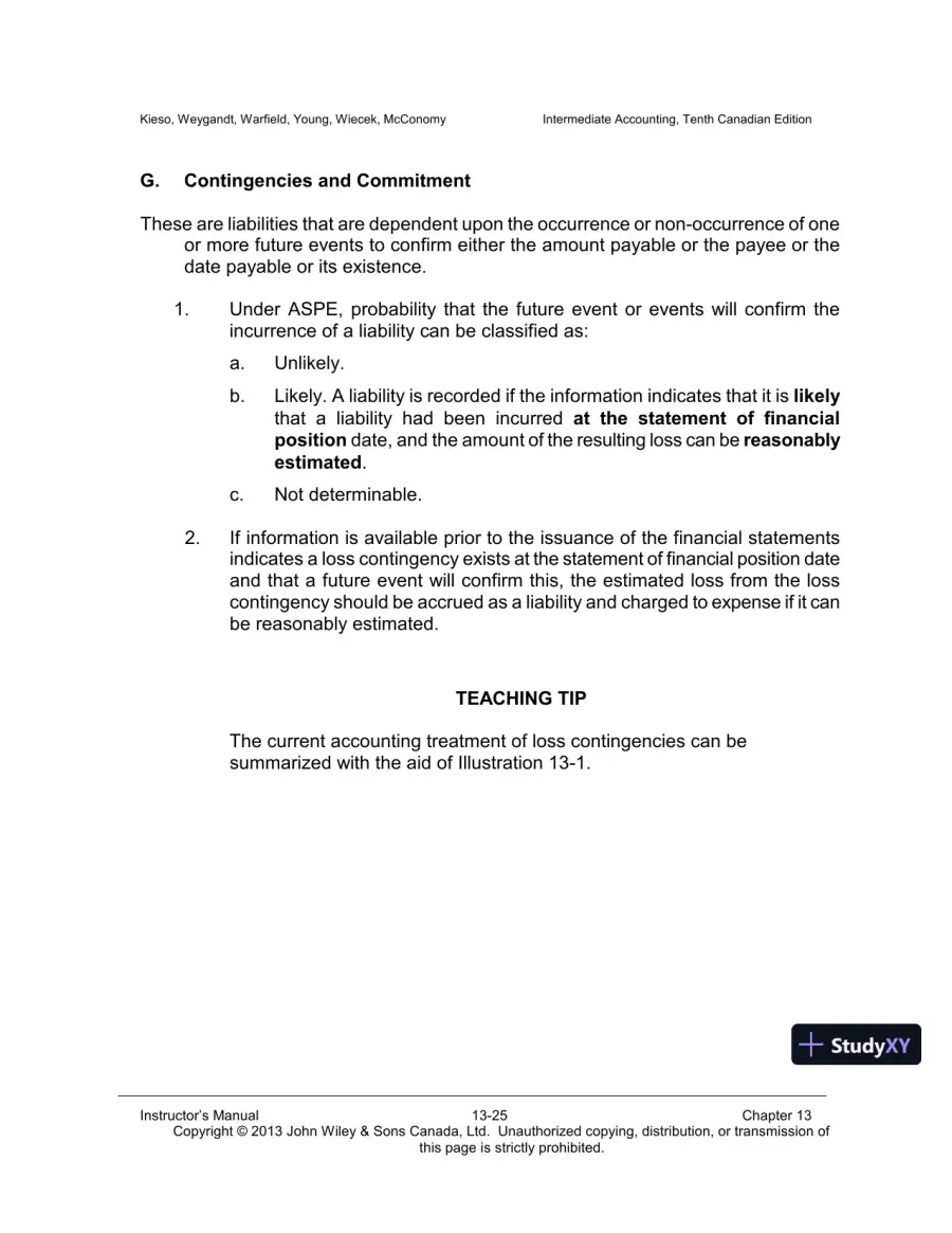 Intermediate Accounting, Volume 2, 10th Canadian Edition Lecture Notes, page 26