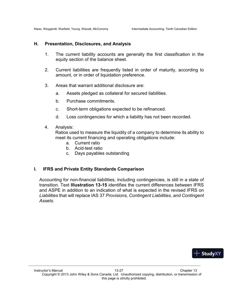 Intermediate Accounting, Volume 2, 10th Canadian Edition Lecture Notes, page 28