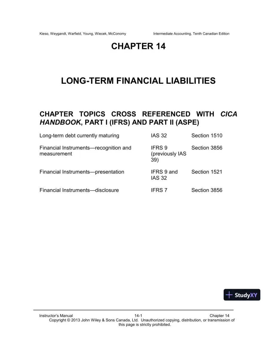 Intermediate Accounting, Volume 2, 10th Canadian Edition Lecture Notes, page 31
