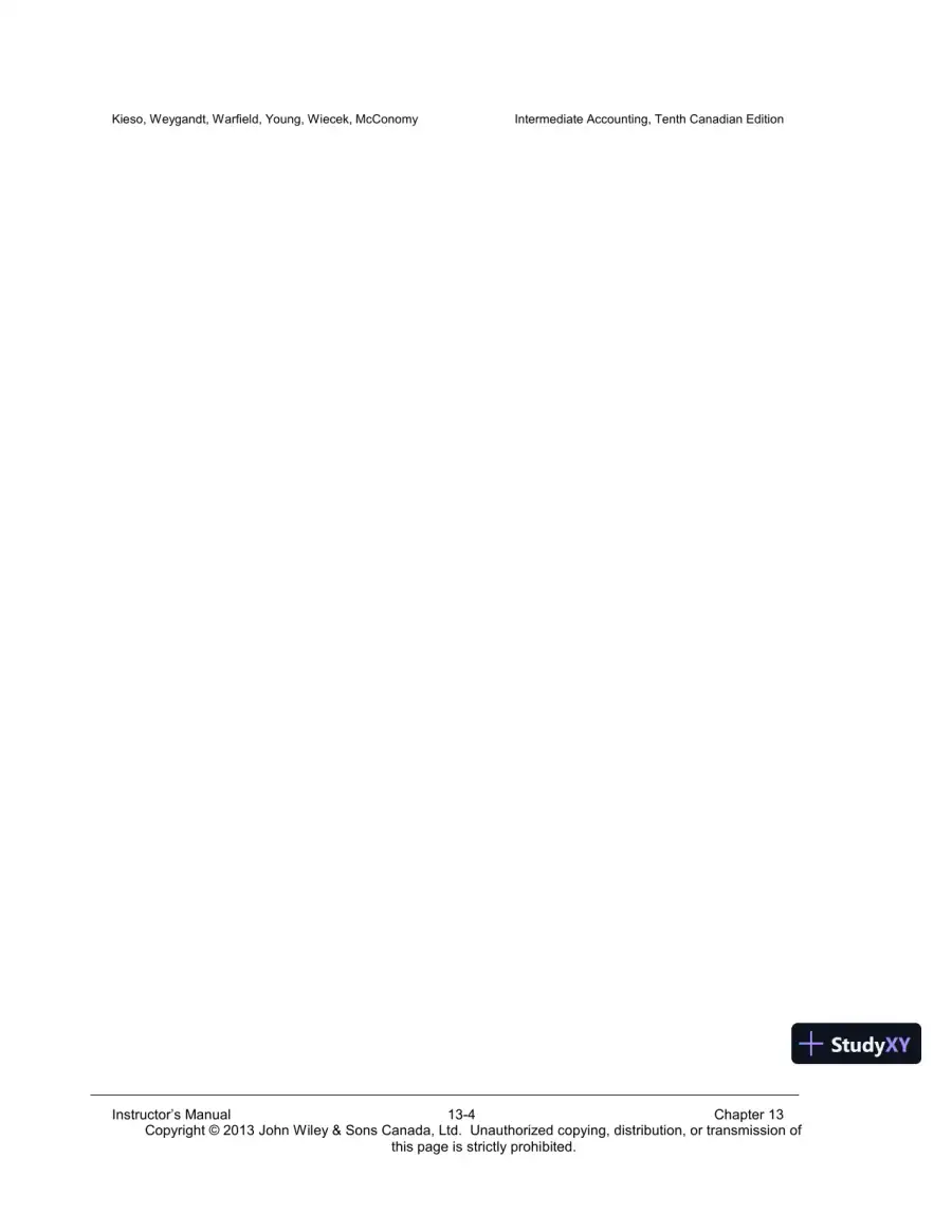 Intermediate Accounting, Volume 2, 10th Canadian Edition Lecture Notes, page 5