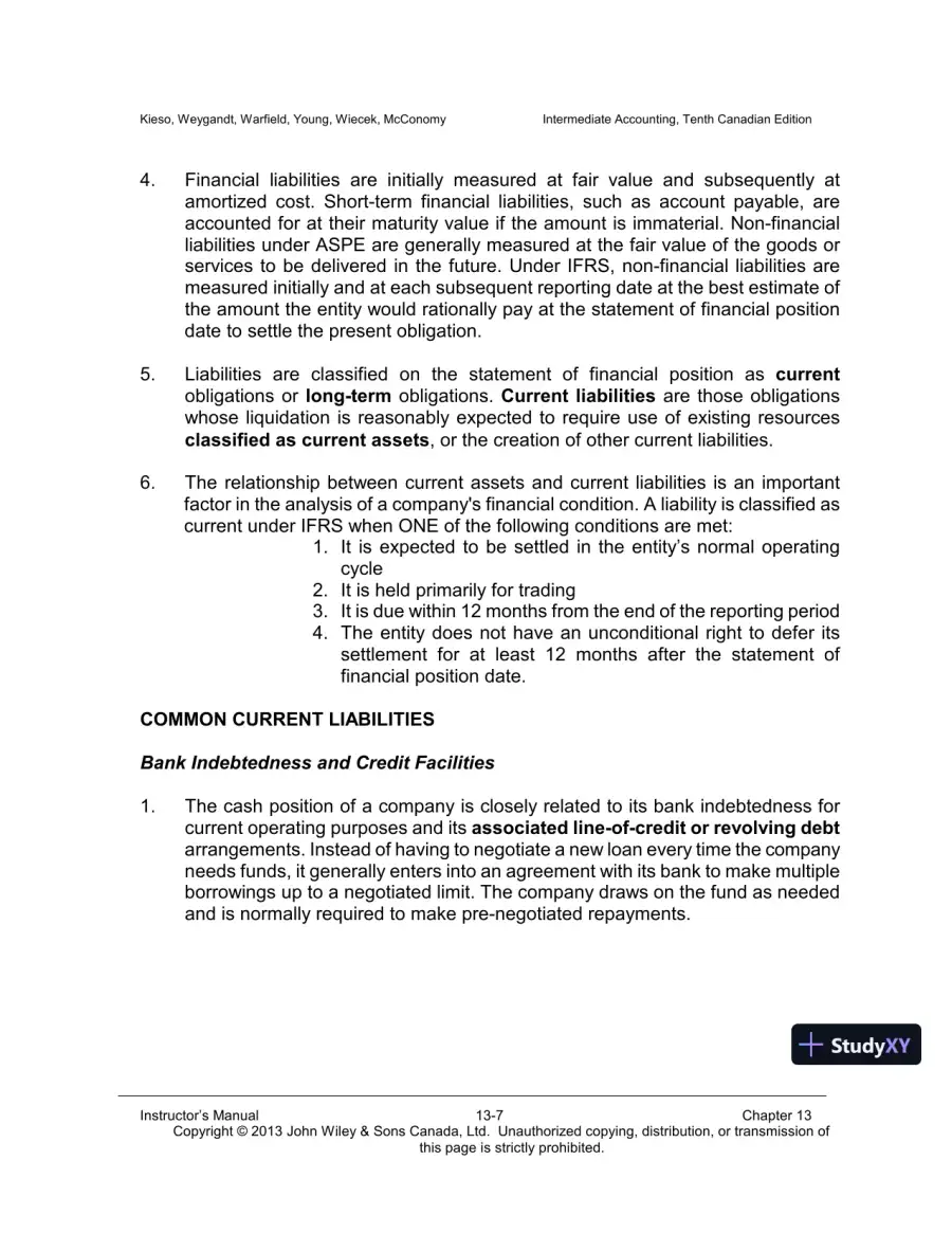 Intermediate Accounting, Volume 2, 10th Canadian Edition Lecture Notes, page 8