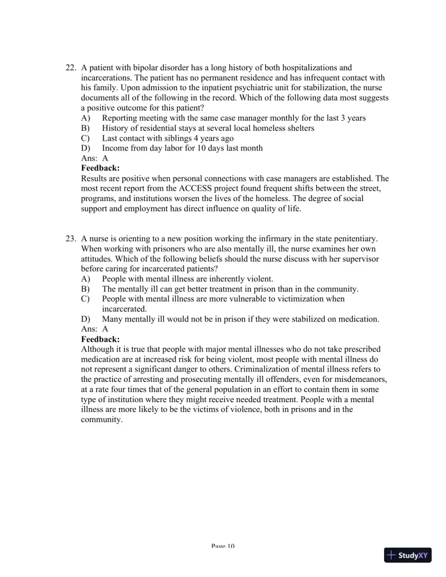 Test Bank For Psychiatric Mental Health Nursing, 6th Edition, page 27