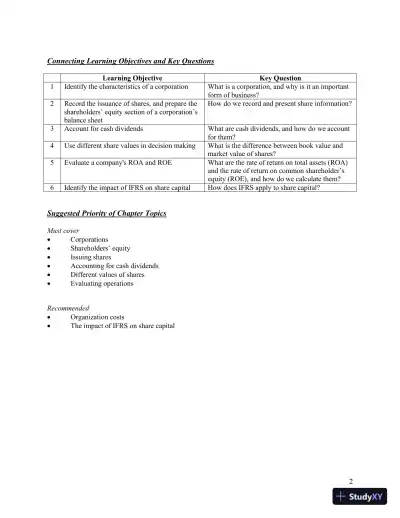 Lecture Notes for Horngren's Accounting, Volume 2, Eleventh Canadian Edition - Page 19 preview image