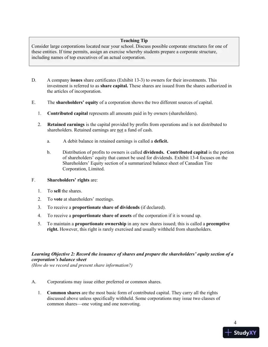 Lecture Notes for Horngren's Accounting, Volume 2, Eleventh Canadian Edition, page 21