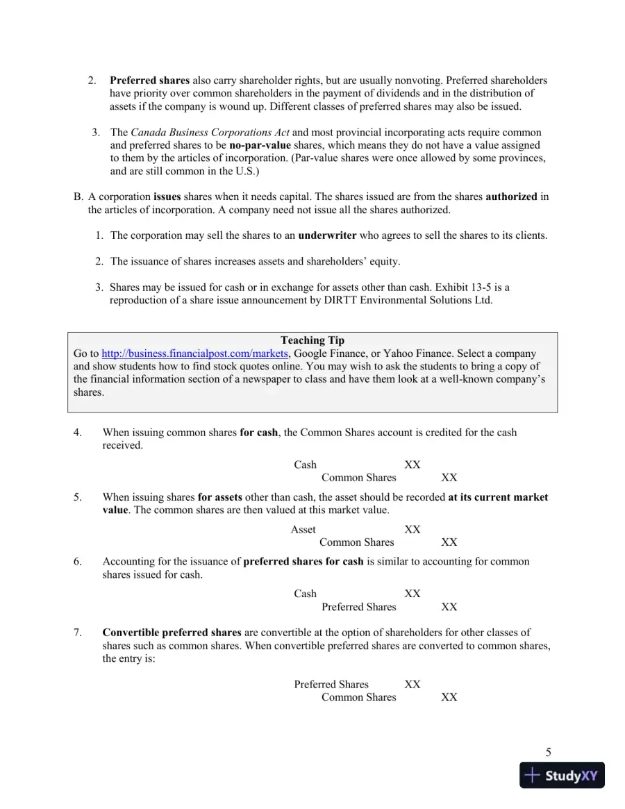 Lecture Notes for Horngren's Accounting, Volume 2, Eleventh Canadian Edition, page 22