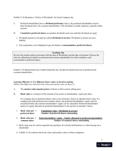 Lecture Notes for Horngren's Accounting, Volume 2, Eleventh Canadian Edition - Page 24 preview image