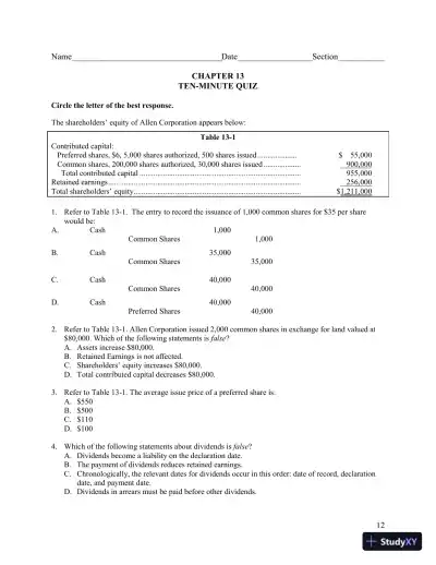Lecture Notes for Horngren's Accounting, Volume 2, Eleventh Canadian Edition - Page 29 preview image