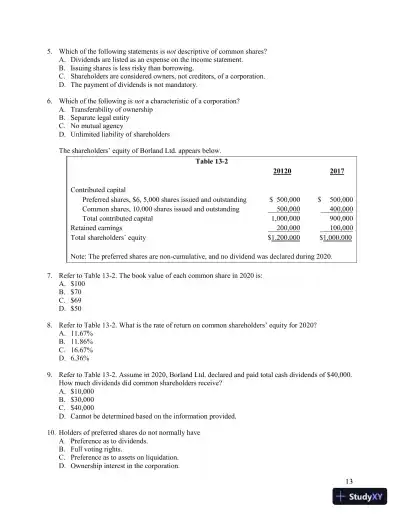 Lecture Notes for Horngren's Accounting, Volume 2, Eleventh Canadian Edition - Page 30 preview image