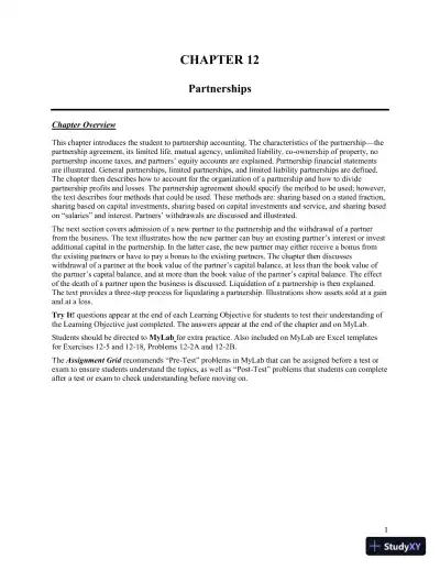 Lecture Notes for Horngren's Accounting, Volume 2, Eleventh Canadian Edition - Page 4 preview image
