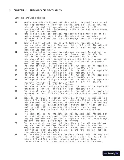 Solution Manual for Statistical Reasoning for Everyday Life, 5th Edition - Page 5 preview image