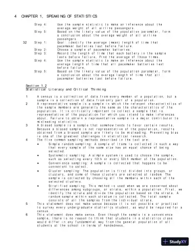 Solution Manual for Statistical Reasoning for Everyday Life, 5th Edition - Page 7 preview image