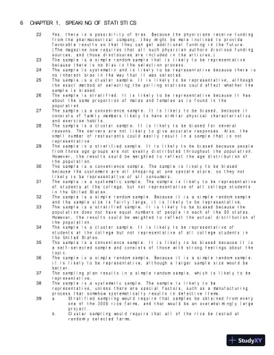 Solution Manual for Statistical Reasoning for Everyday Life, 5th Edition - Page 9 preview image