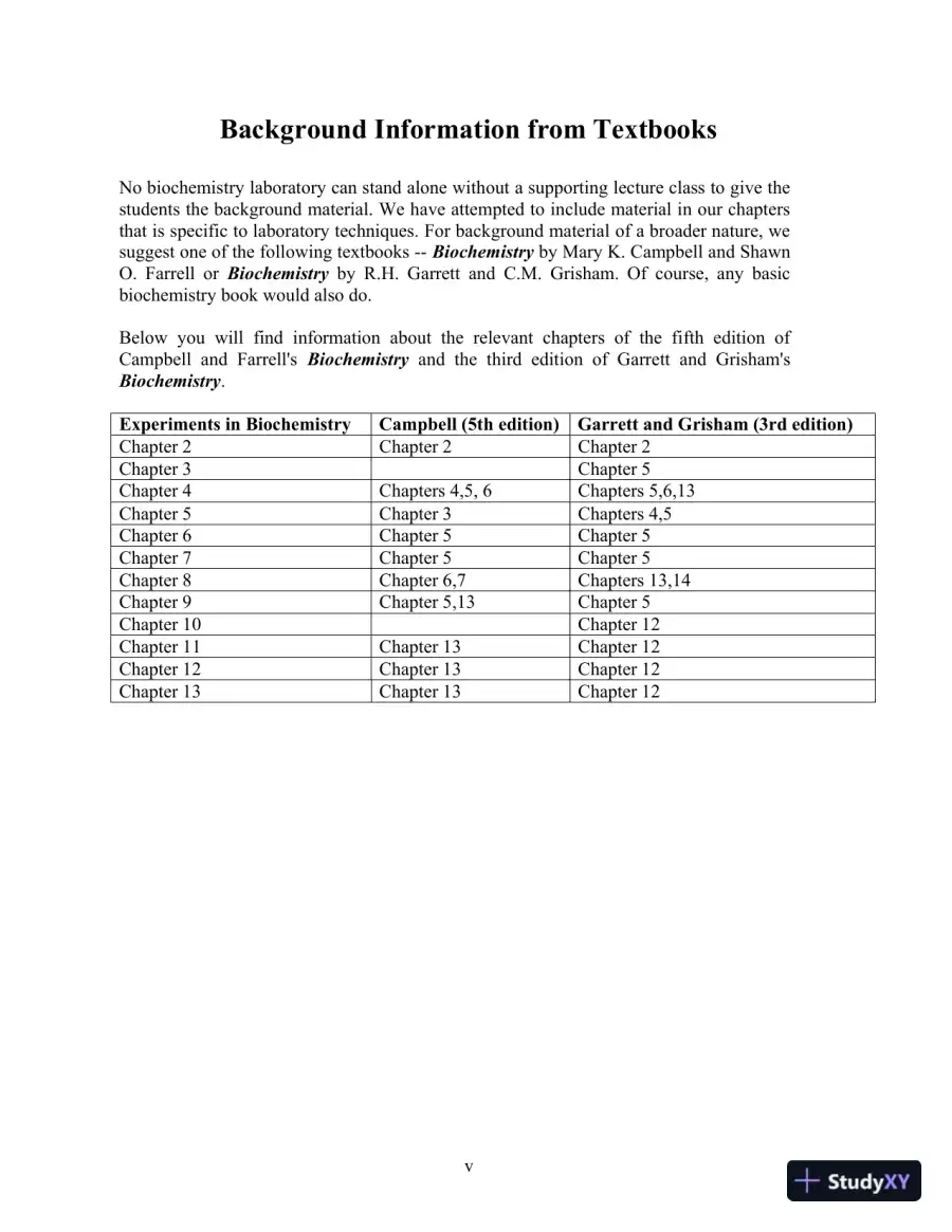 Solution Manual For Experiments in Biochemistry: A Hands-on Approach, 2nd Edition, page 6