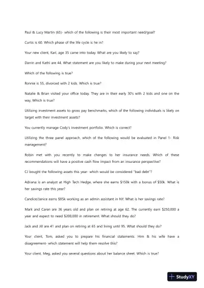 Liberty University BUSI352 Quiz 5 Complete Solutions Correct Answers Key - Page 5 preview image