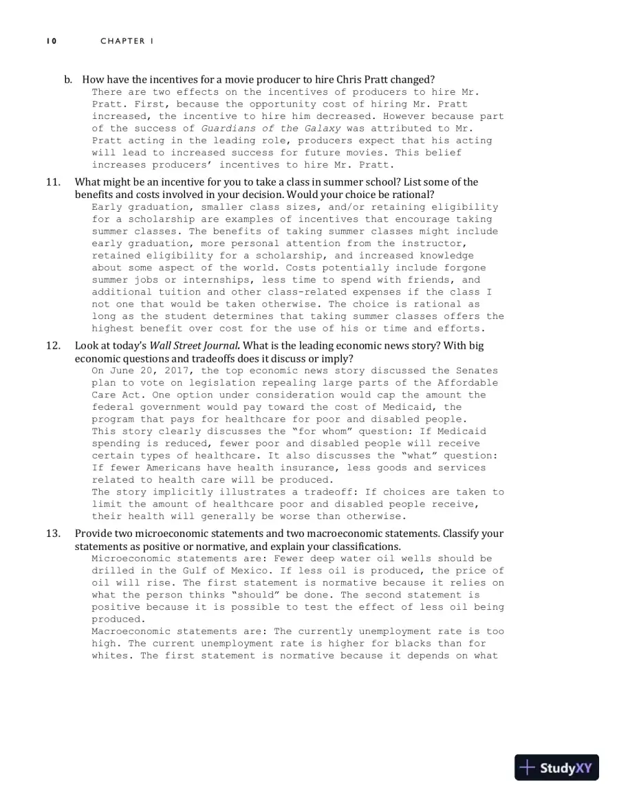 Solution Manual for Macroeconomics, 13th Edition, page 13