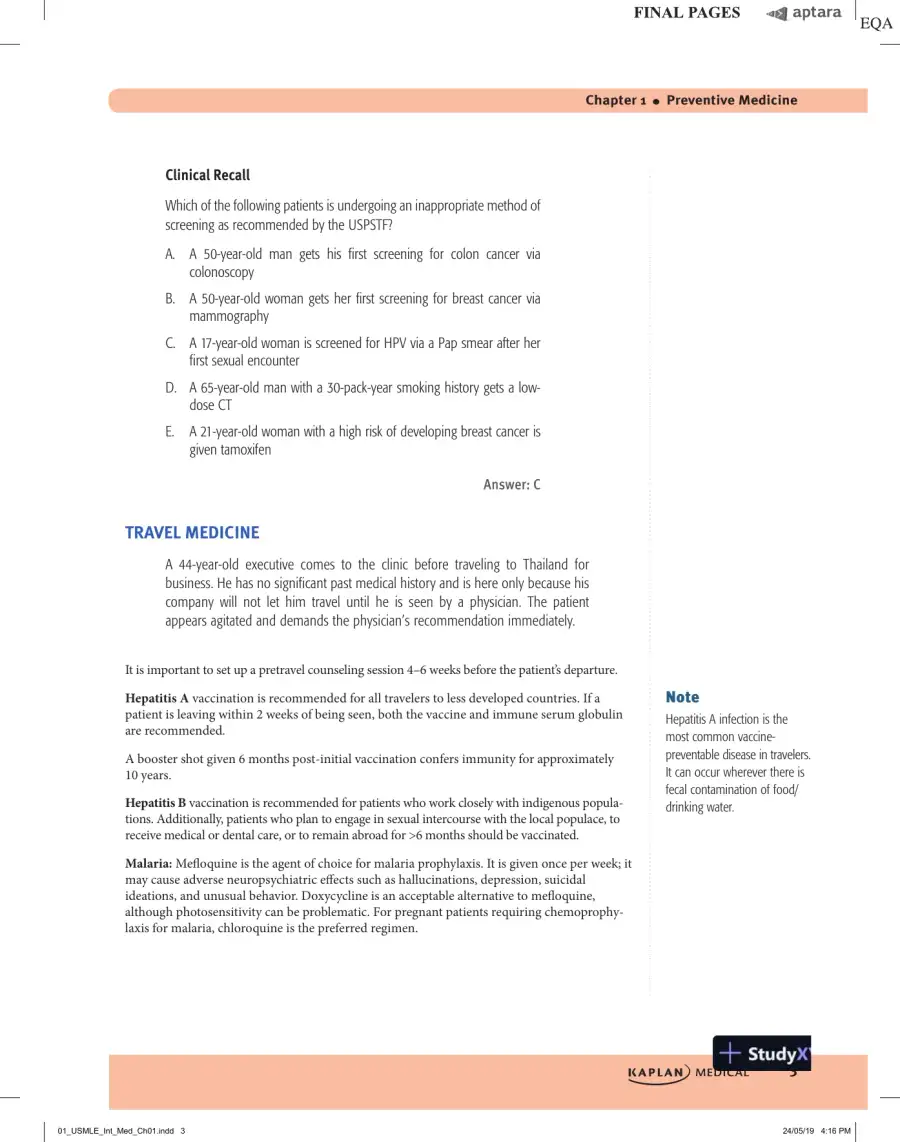 USMLE Step 2 CK Lecture Notes 2020: Internal Medicine (2019), page 15