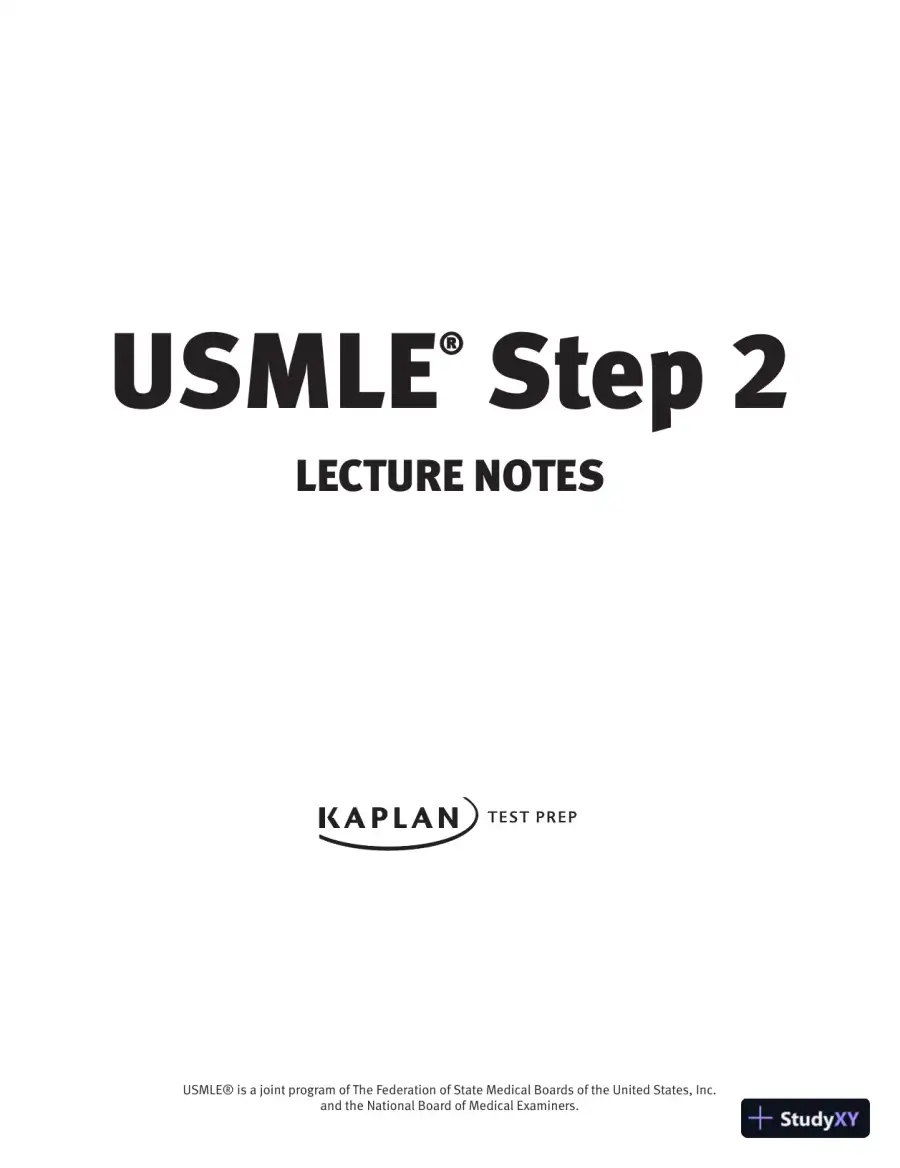 USMLE Step 2 CK Lecture Notes 2020: Internal Medicine (2019), page 3