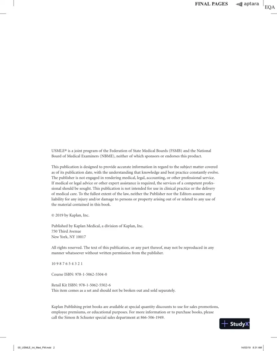 USMLE Step 2 CK Lecture Notes 2020: Internal Medicine (2019), page 8