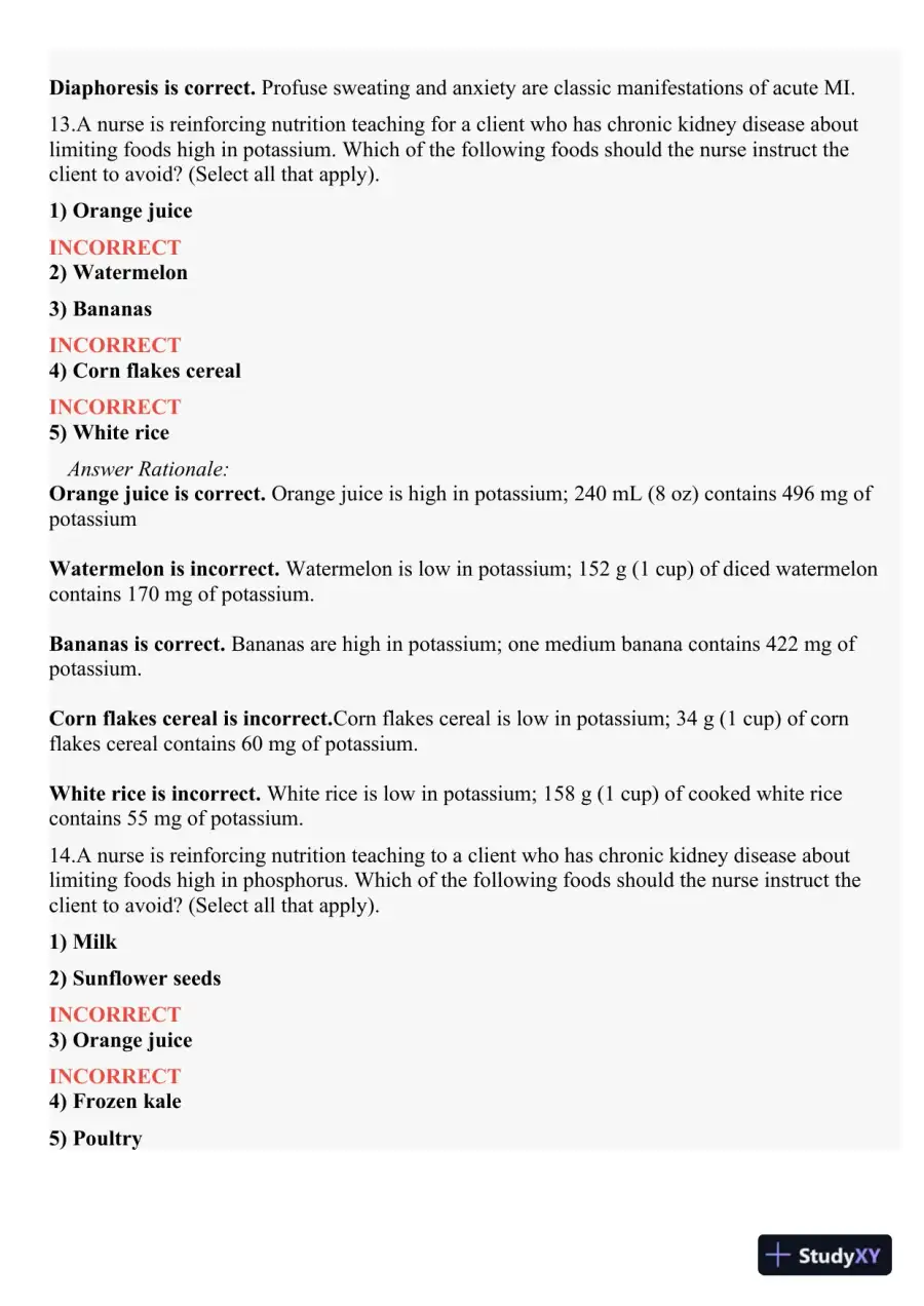 2021 HESI PN Medical surigical Proctored Exam Versions 2 With Answers (73 Solved Questions), page 10