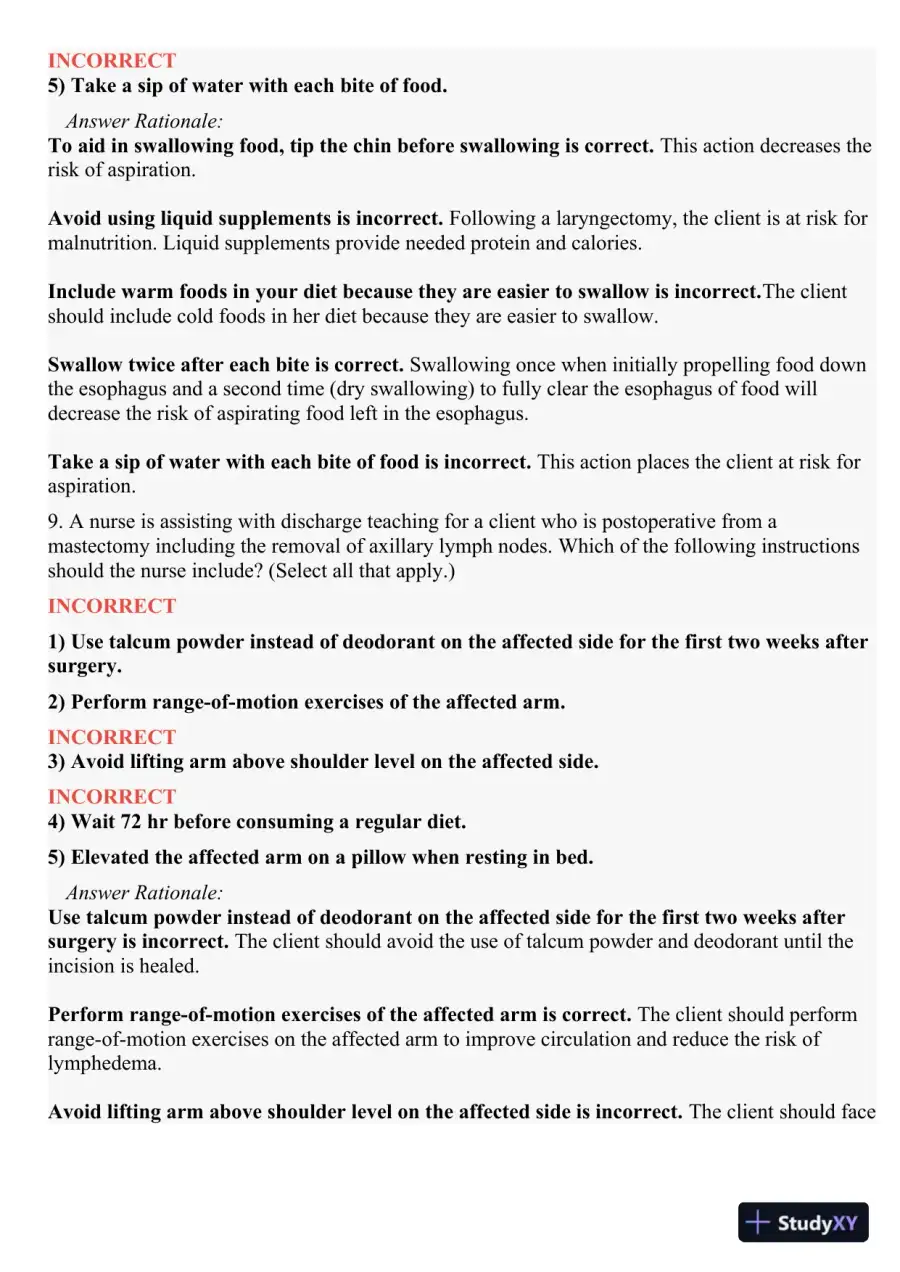 2021 HESI PN Medical surigical Proctored Exam Versions 2 With Answers (73 Solved Questions), page 7