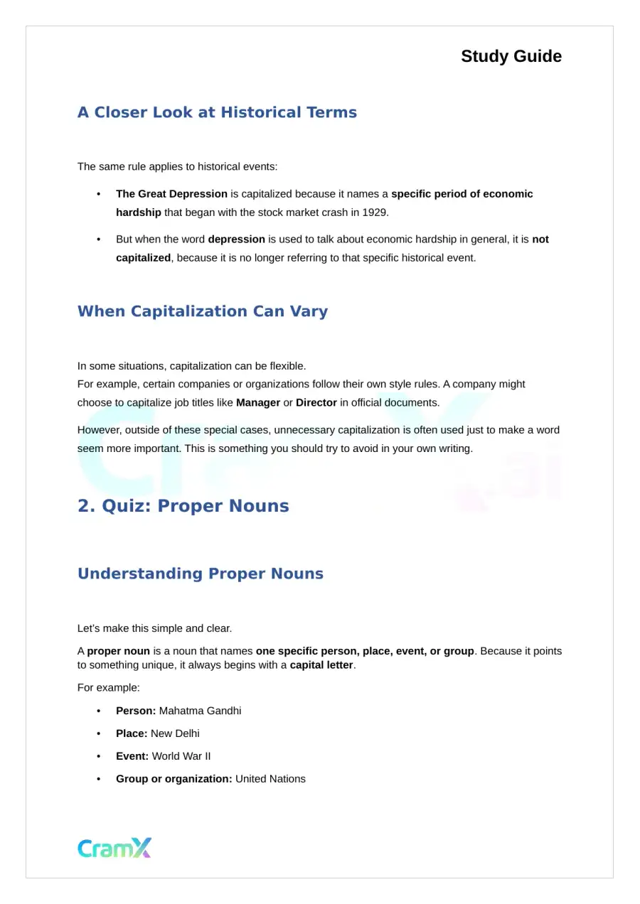 English  - Noun Person, Place, Thing, Idea, or Act (7), page 2