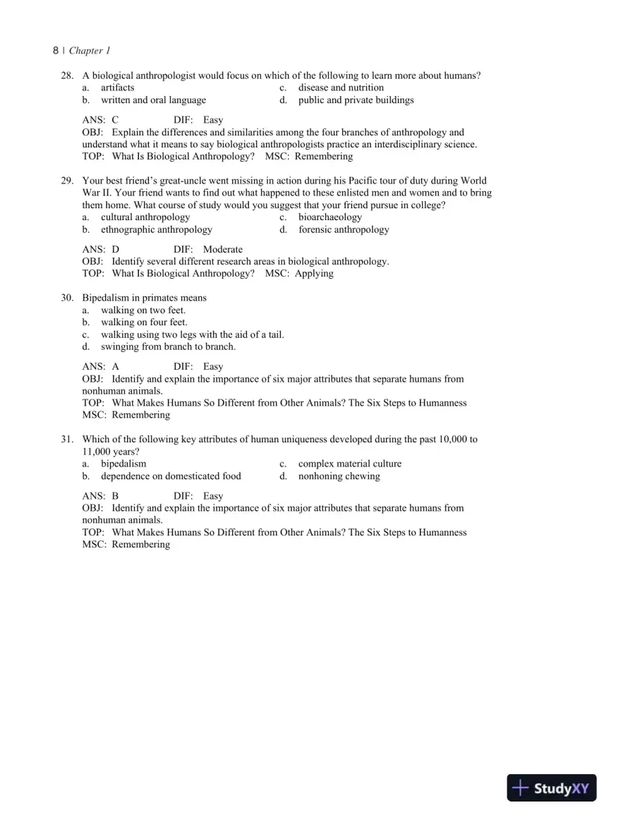 Test Bank For Our Origins, 5th Edition, page 12