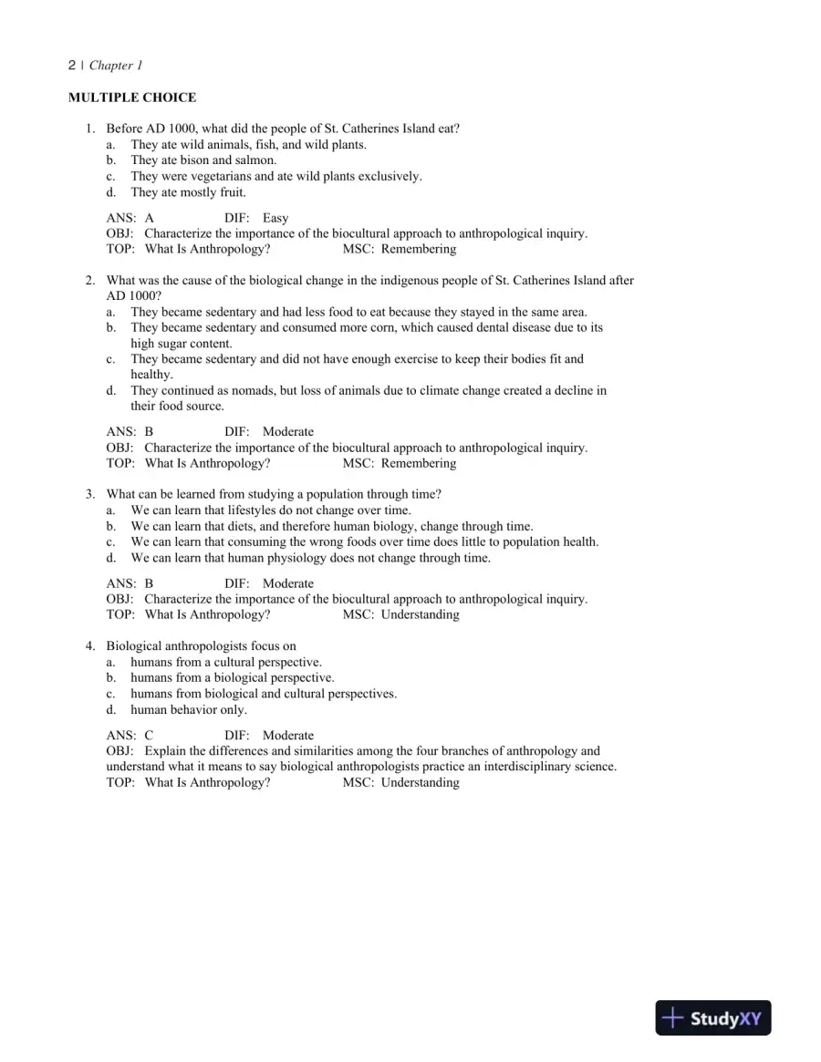 Test Bank For Our Origins, 5th Edition, page 6