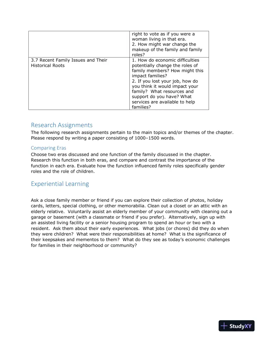 Class Notes for Families and Their Social Worlds, 3rd Edition, page 13