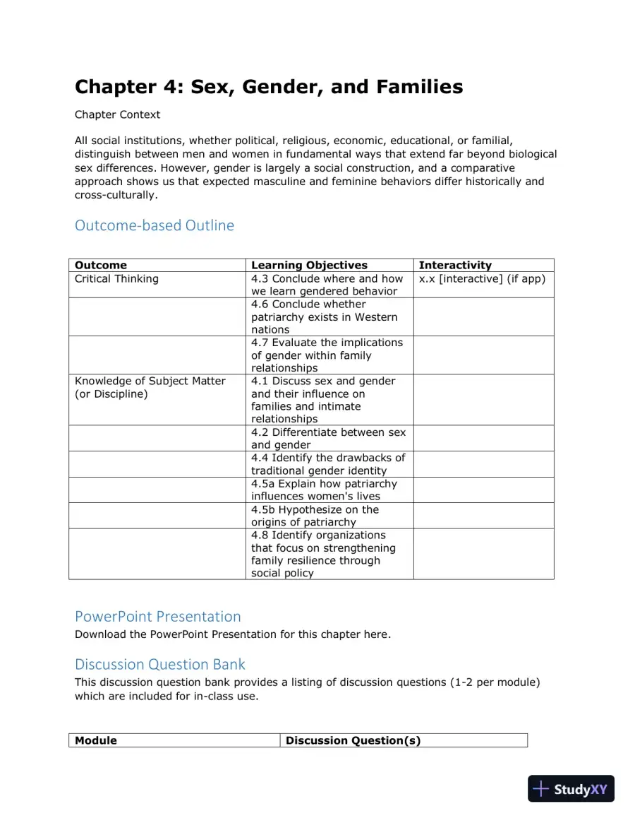 Class Notes for Families and Their Social Worlds, 3rd Edition, page 14