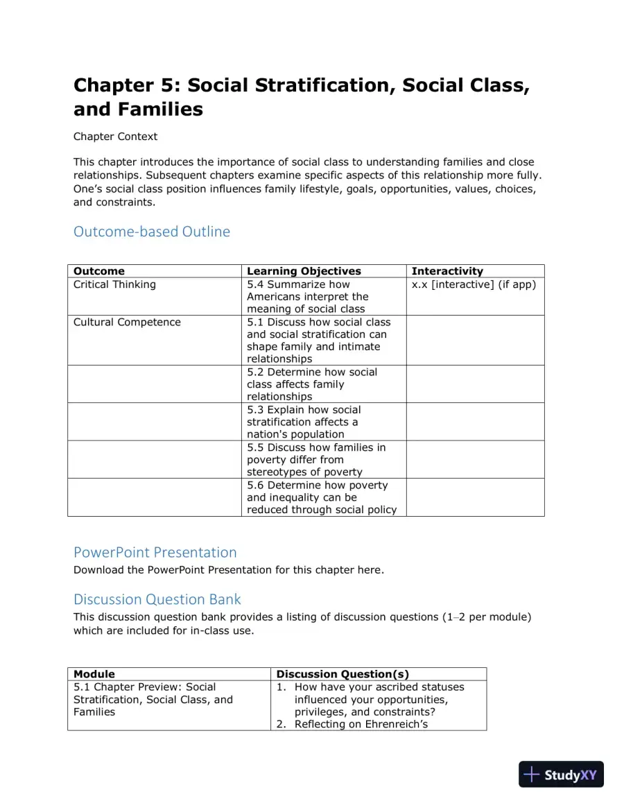 Class Notes for Families and Their Social Worlds, 3rd Edition, page 17