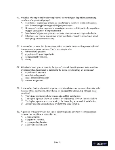 Social Psychology: The Science of Everyday Life First Edition Test Bank - Page 14 preview image