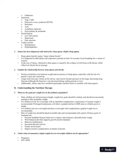 Medical Nutrition Therapy: A Case Study Approach 4th Edition Solution Manual - Page 11 preview image