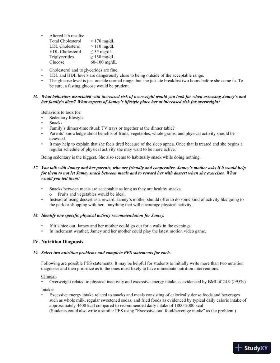 Medical Nutrition Therapy: A Case Study Approach 4th Edition Solution Manual, page 14