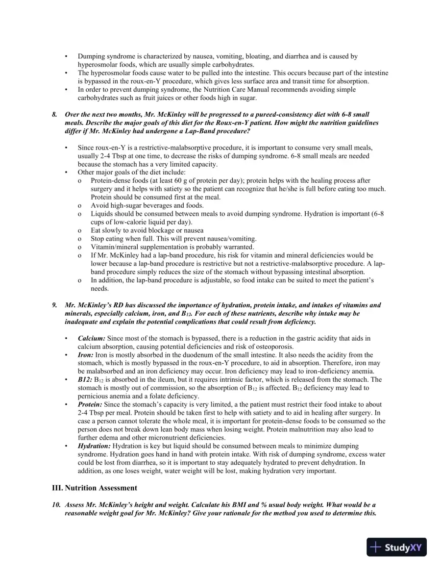 Medical Nutrition Therapy: A Case Study Approach 4th Edition Solution Manual, page 23