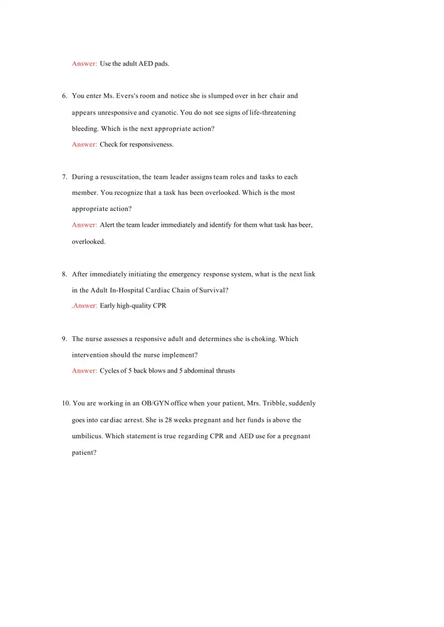 BLS FINAL EXAM 2024, page 2