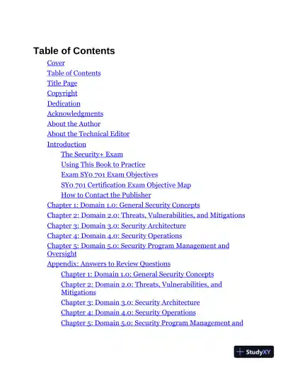 CompTIA Security+ Practice Tests: Exam SY0-701 (2024) - Page 3 preview image