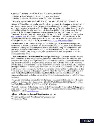 CompTIA Security+ Practice Tests: Exam SY0-701 (2024) - Page 7 preview image