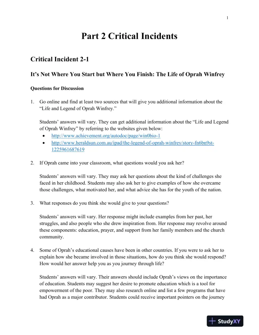 Supervision: Concepts and Practices of Management, 13th Edition Solution Manual, page 12